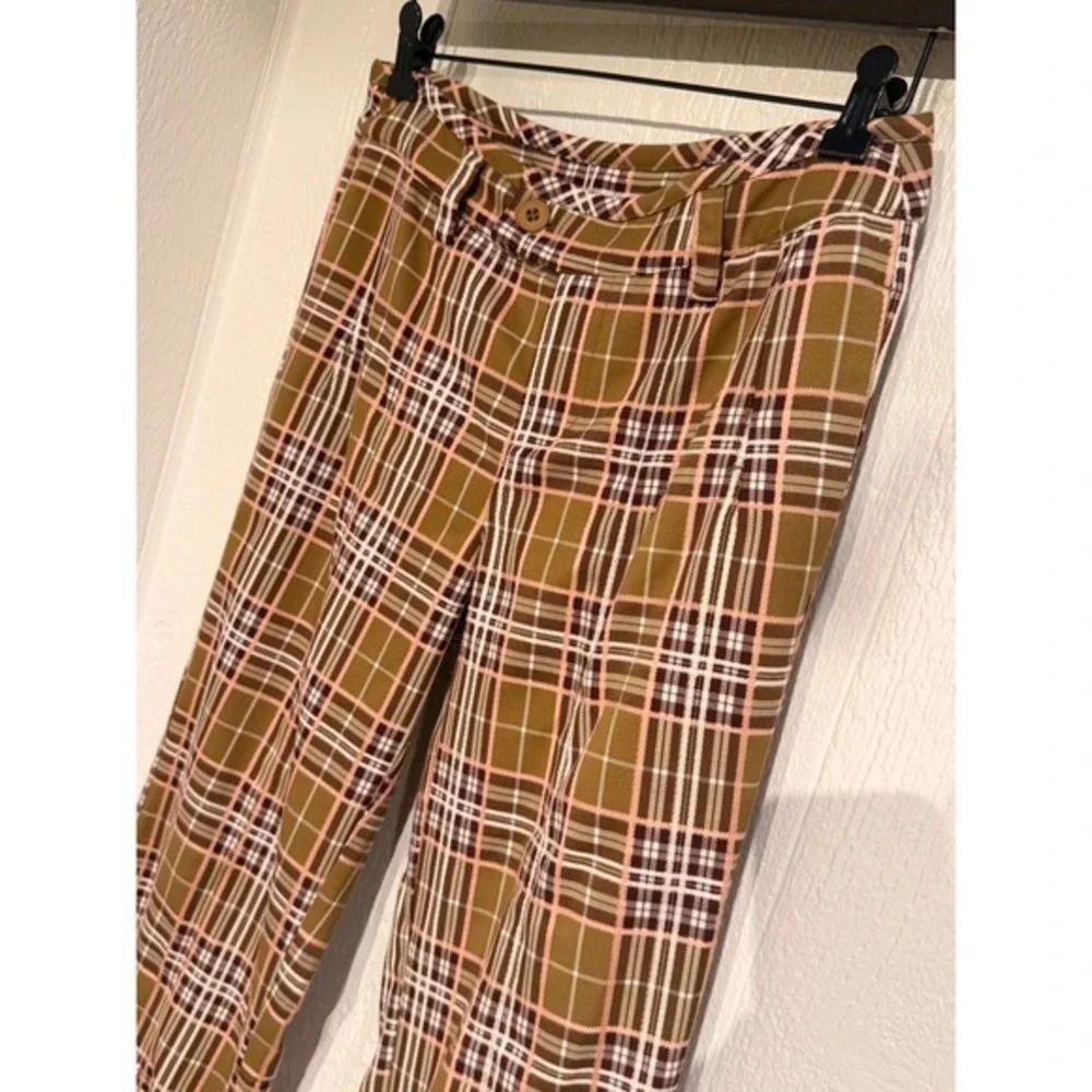 Set on You Slim‎ Retro Plaid yarn-dye Trousers